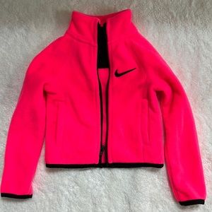 Toddler girls Neon Pink Nike Fleece